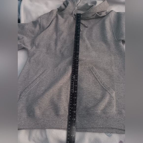 Jerzees Men's Small Gray Sweater Hoodie with Front Pockets Pre-owned - Picture 4 of 9
